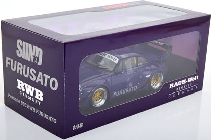 Werk83 Porsche 911 (993) RWB Rauh-Welt Furusato Sidney Hoffmann Purple 1:18