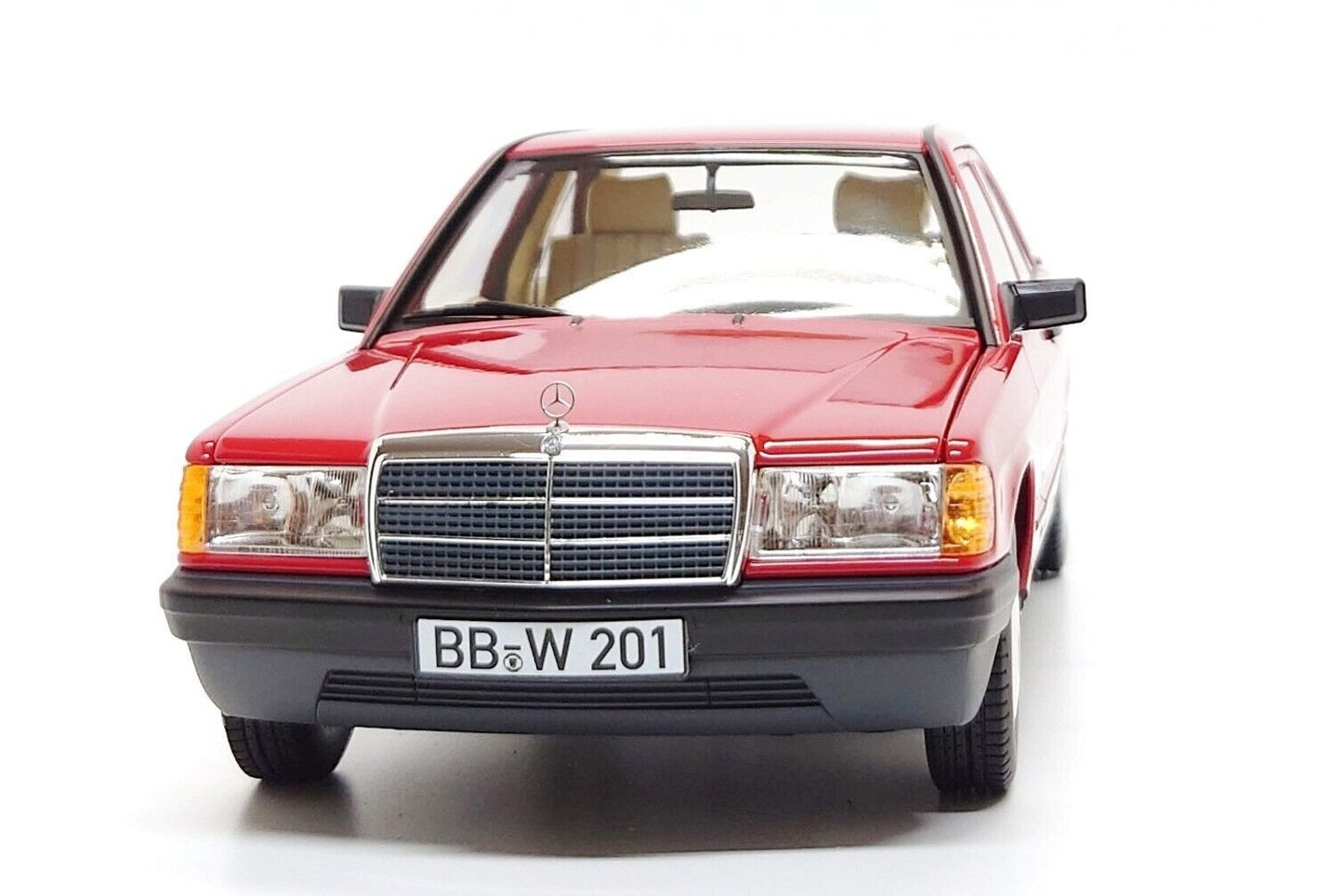 Norev 1982 Mercedes-Benz 190E (W201) Signal Red 1:18