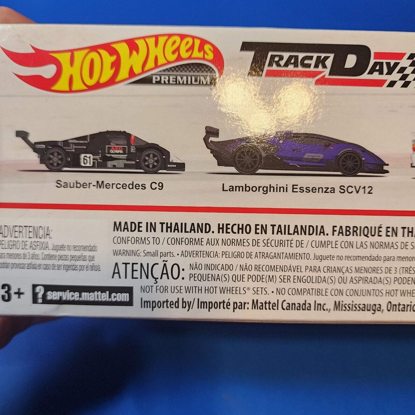 Hot Wheels Premium Collector Set #13 Track Day Sauber, Audi, Lamborghini, and Euro Hauler in Diorama Box 1:64