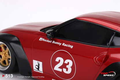 Topspeed 2023 Nissan Fairlady Z (RZ34) #23 Rocket Bunny Pandem Passion Red 1:18