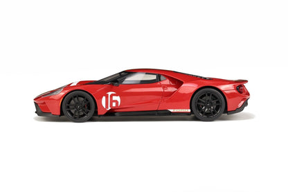 GT Spirit 2022 Ford GT Heritage Edition No 6 Alan Mann Red 1:18 RESIN