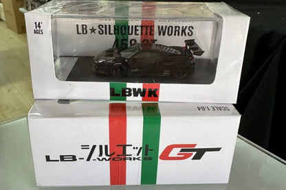 Star Model Ferrari 458 GT LBWK Silhouette Works Black 1:64