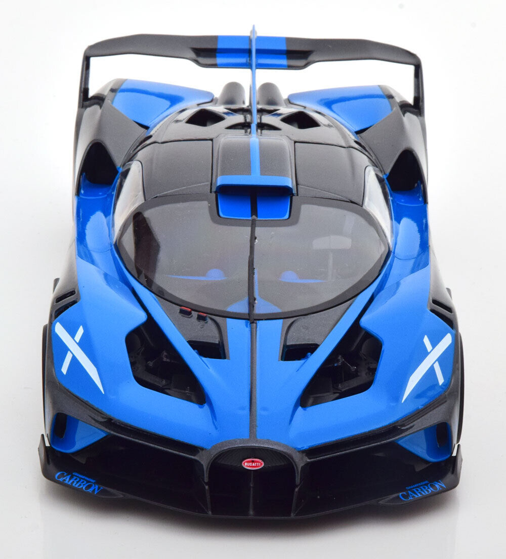 Bburago 2020 Bugatti Bolide Blue w/ Grey Metallic 1:18