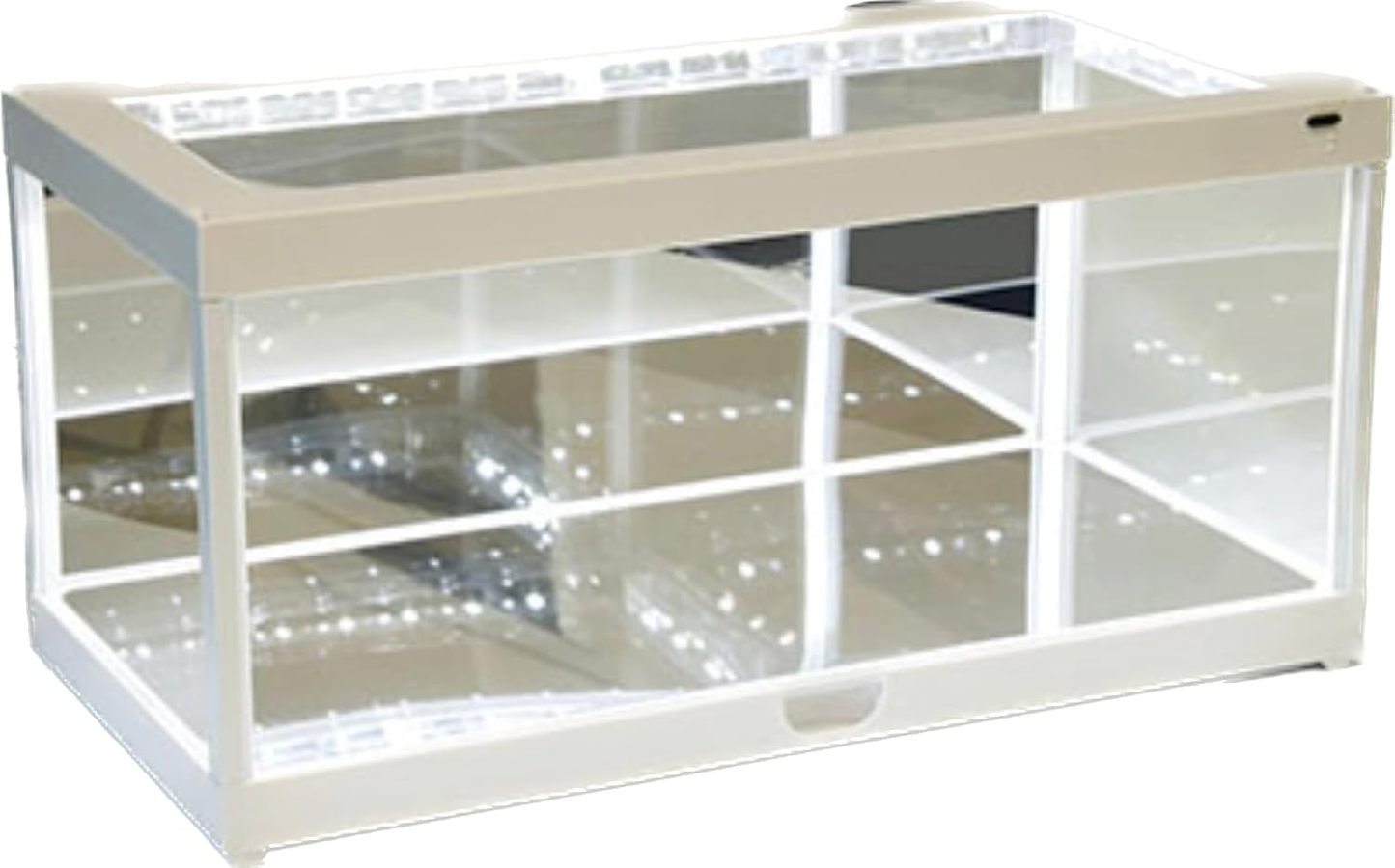 Mijo Exclusives Illumicase Plus 14 Inch White Plastic Display Case w/ LED Lighting & Mirror 1:18