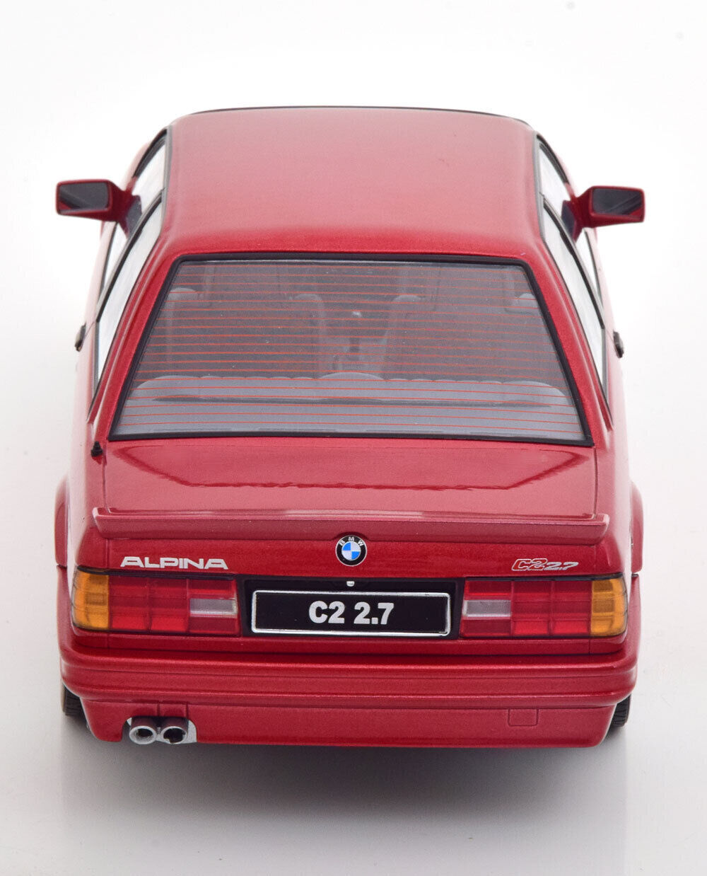 KK Scale 1988 BMW E30 3-Series Alpina C2 2.7 Red Metallic 1:18