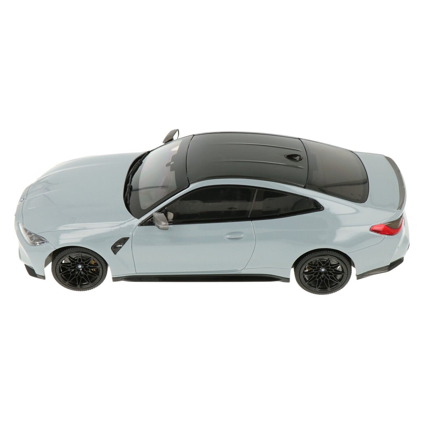 Minichamps 2020 BMW M4 Coupe (G82) w/ Black Carbon Roof Grey Metallic 1:18 SEALED