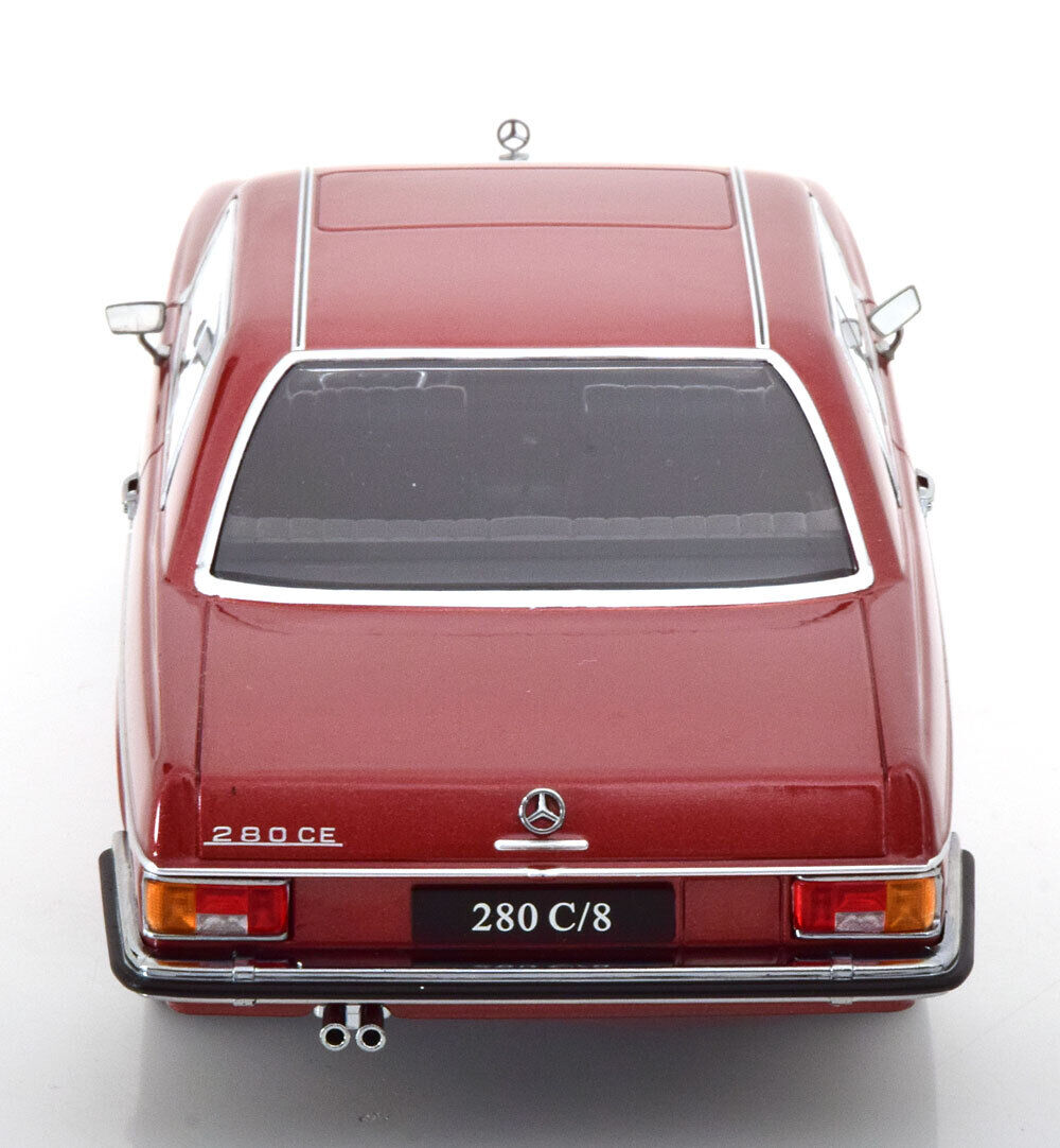 KK Scale 1969 Mercedes-Benz 280 C (W114) Red 1:18