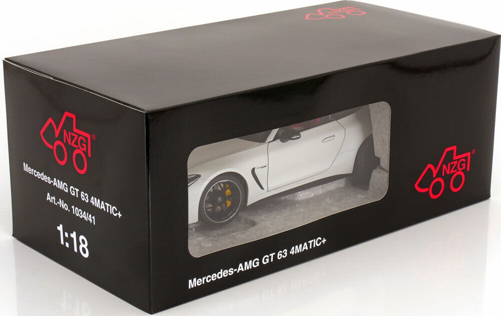 NZG 2023 Mercedes Benz AMG GT63 Coupe (C192) Opalith White 1:18