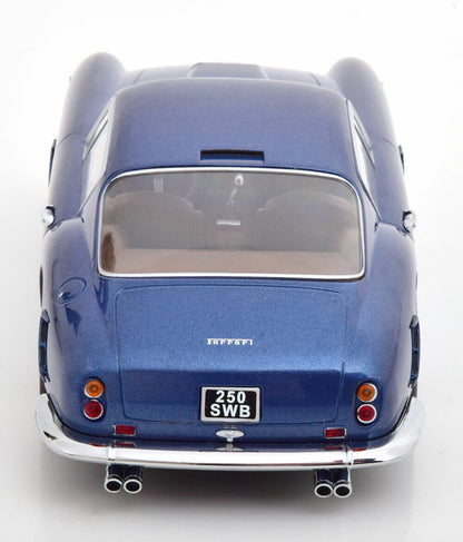 KK Scale 1961 Ferrari 250 GT SWB Passo Corto (Short Step) Blue Metallic 1:18