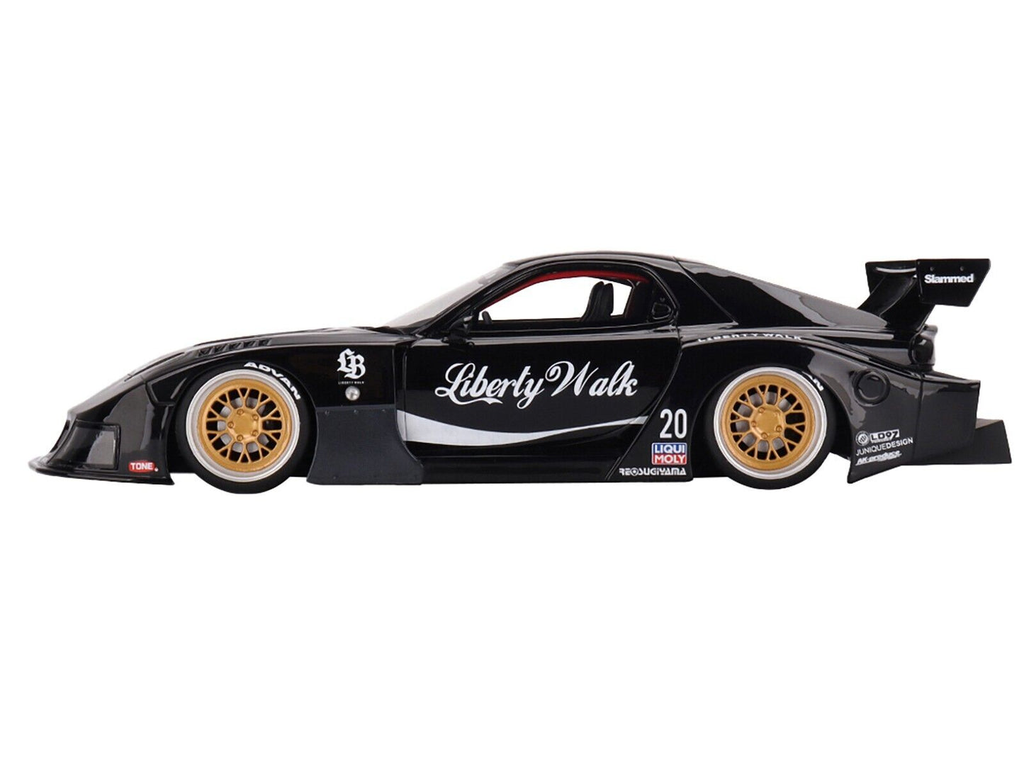 Topspeed Mazda RX-7 FD LB-Super Silhouette Liberty Walk Black 1:18