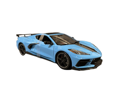 Maisto 2020 Chevy Corvette Stingray C8 Z51 Light Blue 1:18