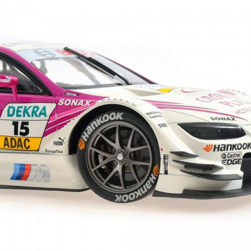 Minichamps 2012 BMW M3 (E92) DTM Team BMW RBM Crowne Plaza No 15 White & Pink 1:18