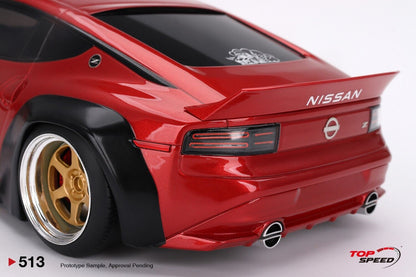 Topspeed 2023 Nissan Fairlady Z (RZ34) #23 Rocket Bunny Pandem Passion Red RHD 1:18