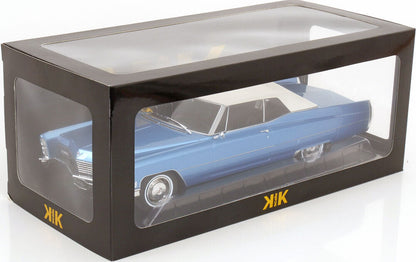 KK Scale 1967 Cadillac DeVille with Softtop Light Blue Metallic 1:18