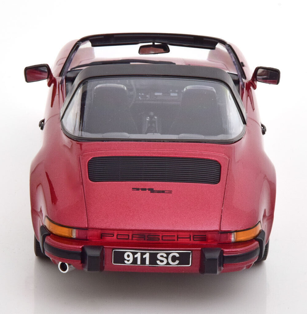 KK Scale 1983 Porsche 911 SC Targa w/ Removable Roof G Series Wine Red 1:18