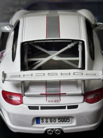 Maisto Porsche 911 997 GT3 RS 4.0 White w/ White Wheels 1:18