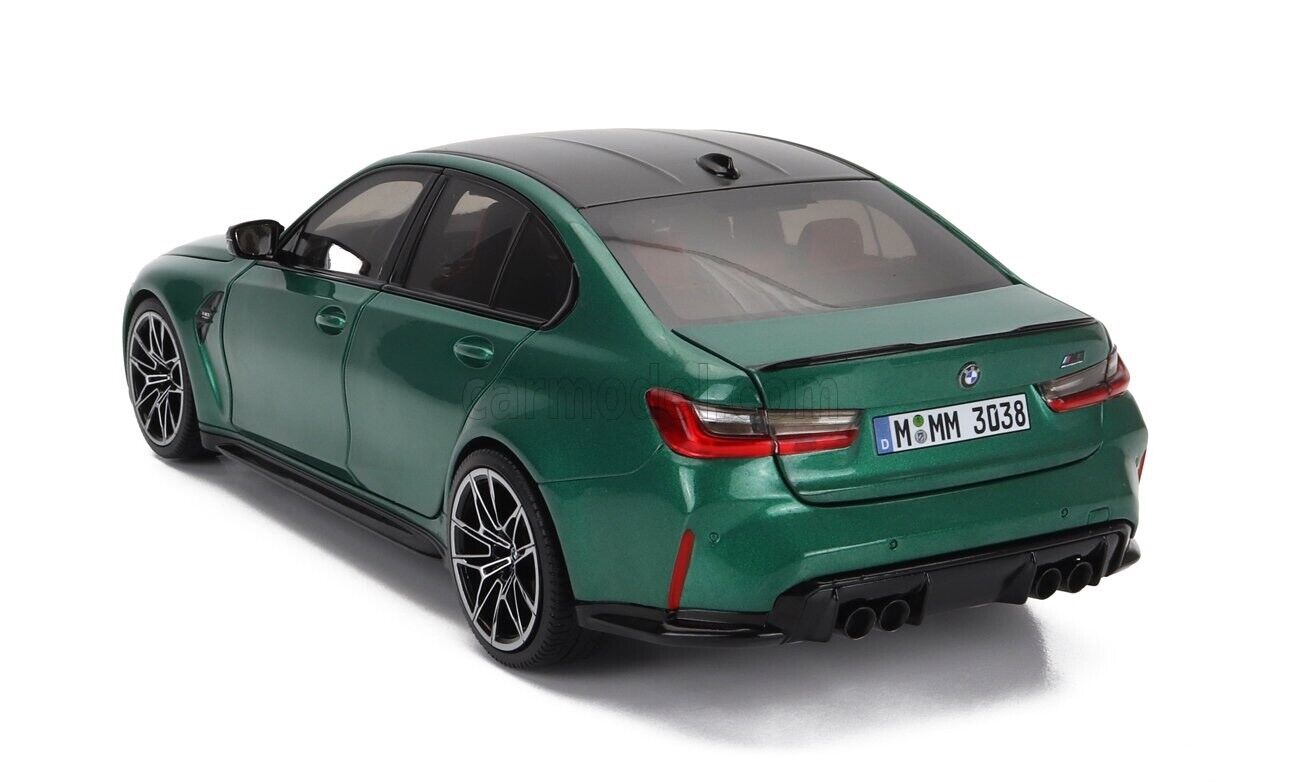 Minichamps 2020 BMW M3 Competition (G80) Isle of Man Green Metallic 1:18