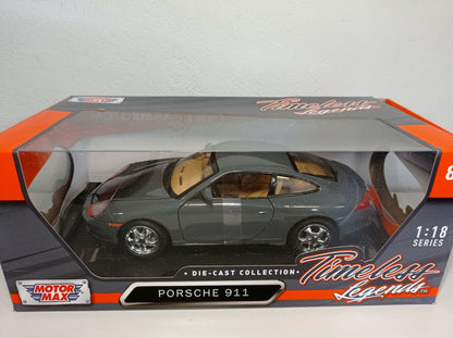 Motormax 1999  Porsche 911 (996) Carrera Coupe Grey Metallic 1:18