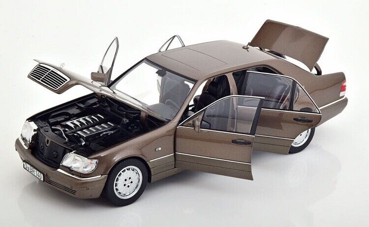 Norev 1994 Mercedes-Benz S600 V12 S-Class (W140) Impala Brown Metallic 1:18