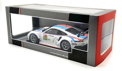 Ixo 2018 Porsche 911 991.2 GT3 RSR No.94 Team Flat-6 Porsche GT 24hr Le Mans Muller, Jaminet, Olsen 2019 White 1:18