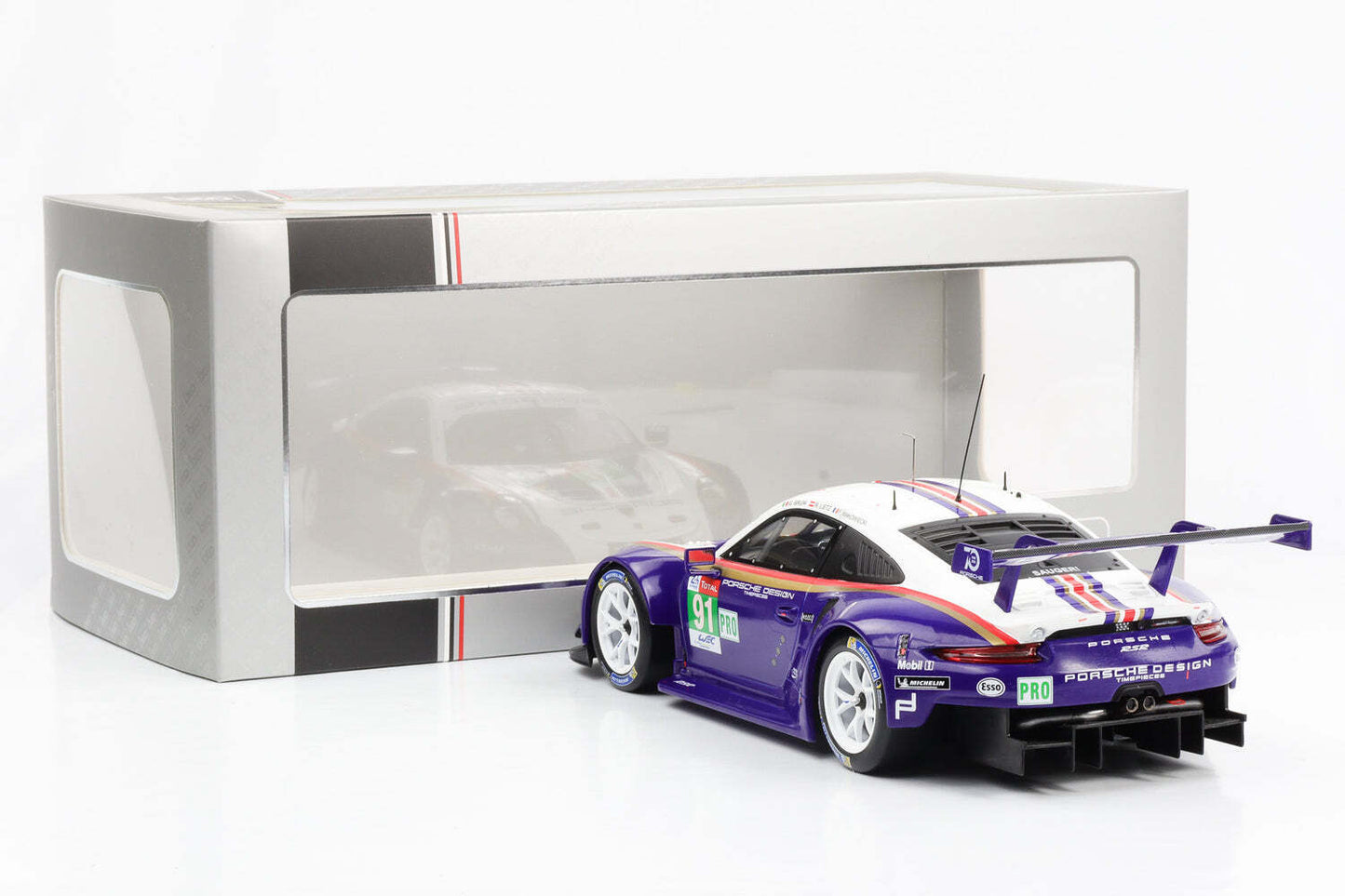 Ixo 2018 Porsche 911 991.2 GT3 RSR Rothmans #91 2nd Winner LMGTE Pro Team GT 24h Le Mans 2018 1:18