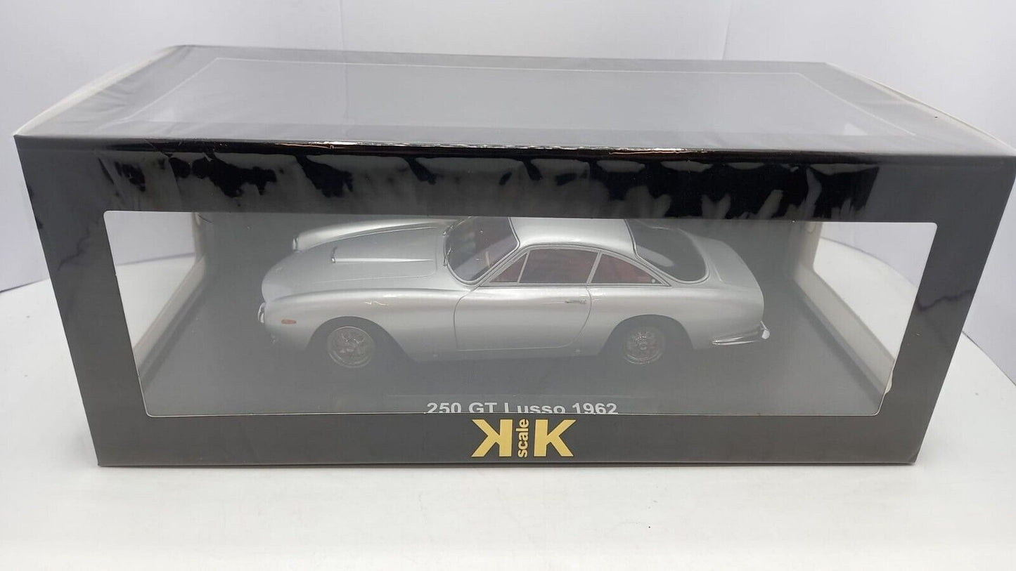 KK Scale 1962 Ferrari 250 GT Lusso Silver 1:18