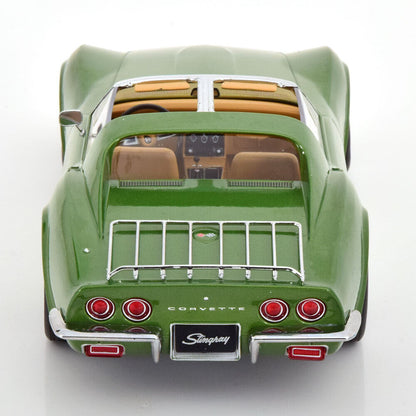 KK Scale 1972 Chevy Corvette C3 Stingray Green (w/ Removable T-Tops) 1:18