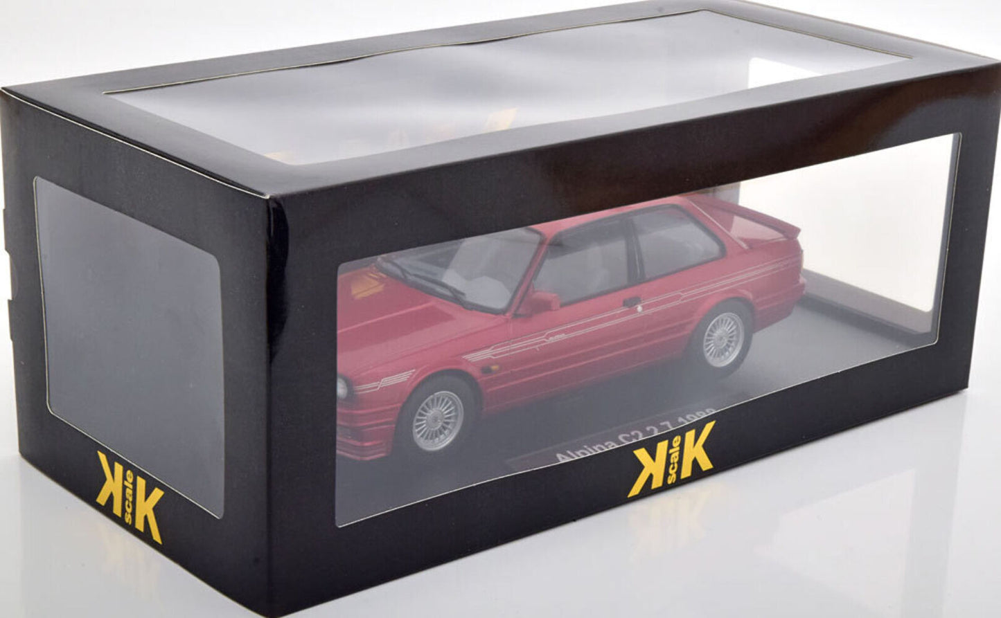 KK Scale 1988 BMW E30 3-Series Alpina C2 2.7 Red Metallic 1:18