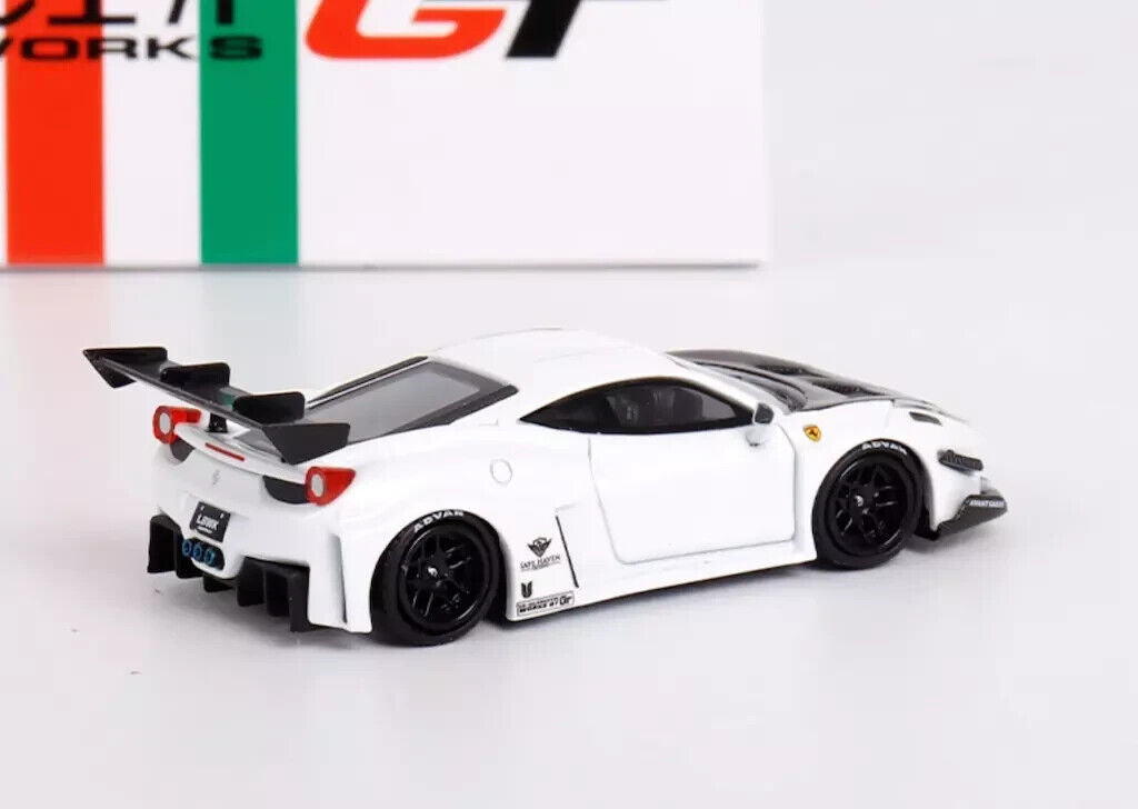 Star Model Ferrari 458 GT LBWK Silhouette Works White 1:64