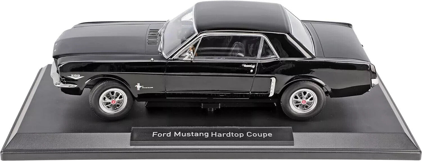 Norev 1965 Ford Mustang Hardtop Coupe Black Metallic 1:18