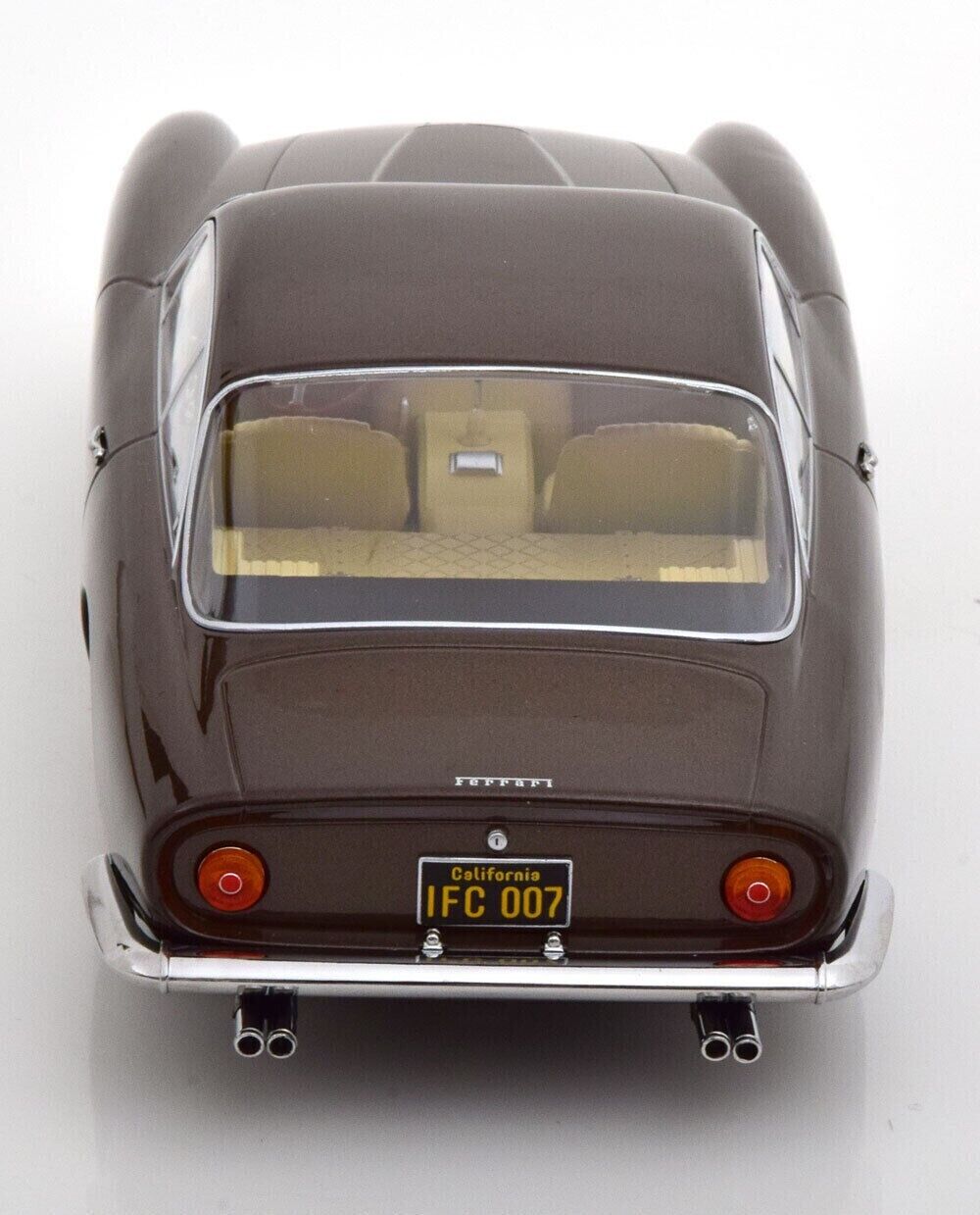 KK Scale 1962 Ferrari 250 GT Lusso (Steve McQueen's Personal Car) Brown Metallic 1:18