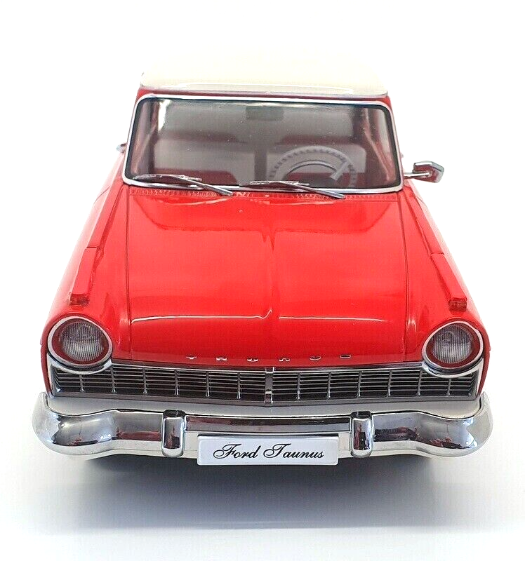 KK Scale 1957 Ford England Taunus 17M P2 Red and White 1:18