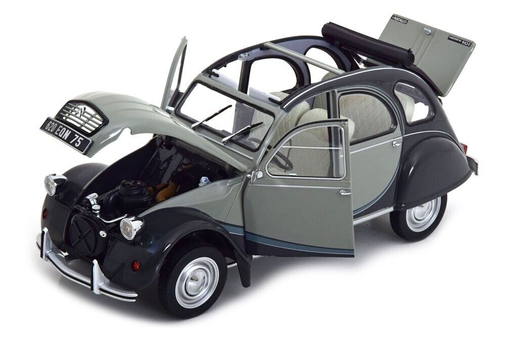 Norev 1:18 1983 Citroen 2CV Charleston Grey & Nocturne Grey