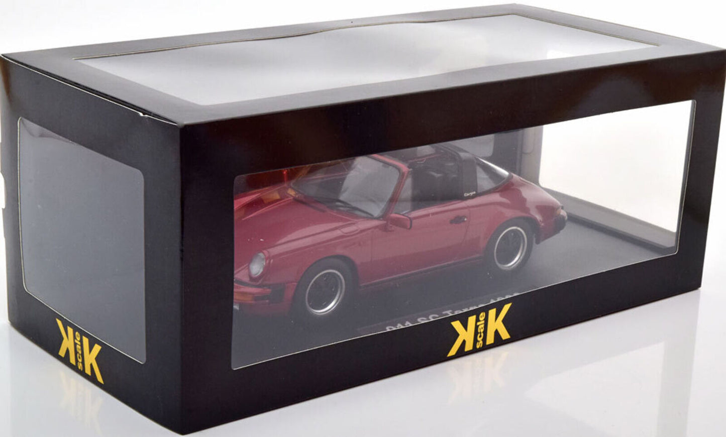 KK Scale 1983 Porsche 911 SC Targa w/ Removable Roof G Series Wine Red 1:18