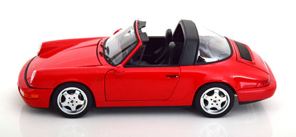 Norev 1990 Porsche 911 964 Carrera 4 Targa (w/ Removable Top) Guards Red 1:18 LIMITED