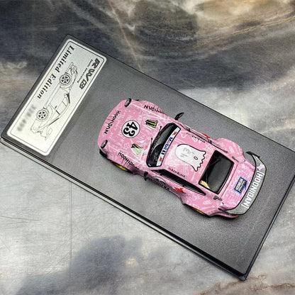 King Model Porsche 911 964 RWB Pink Hoonipigasus 1:64