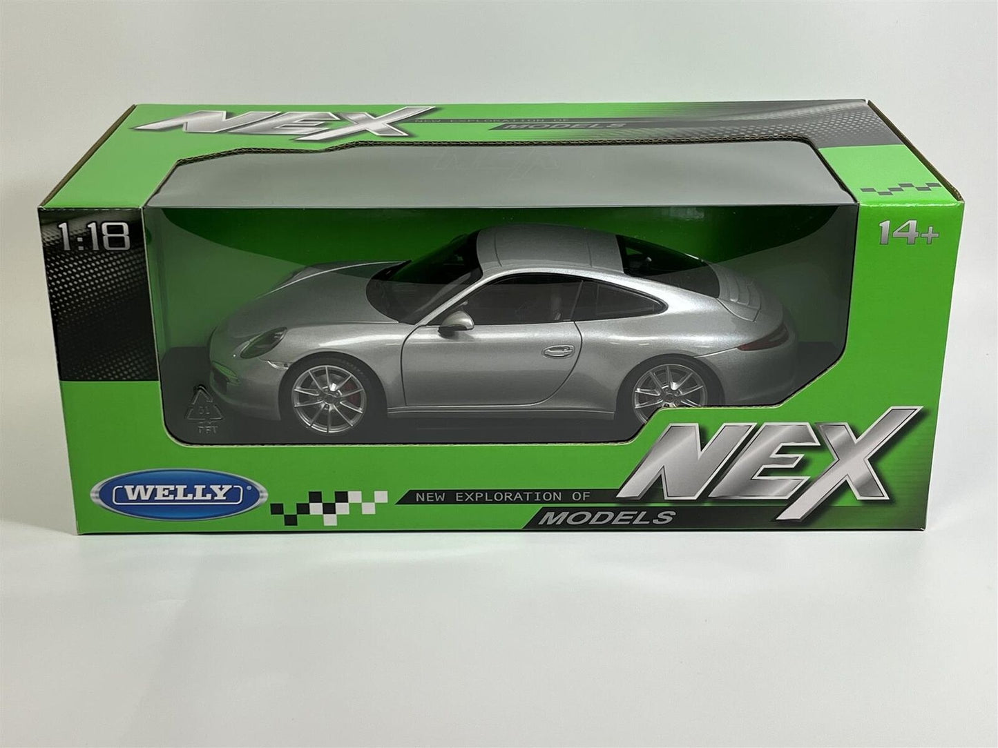 Welly 2013 Porsche 911 991 Carrera S Coupe Silver 1:18