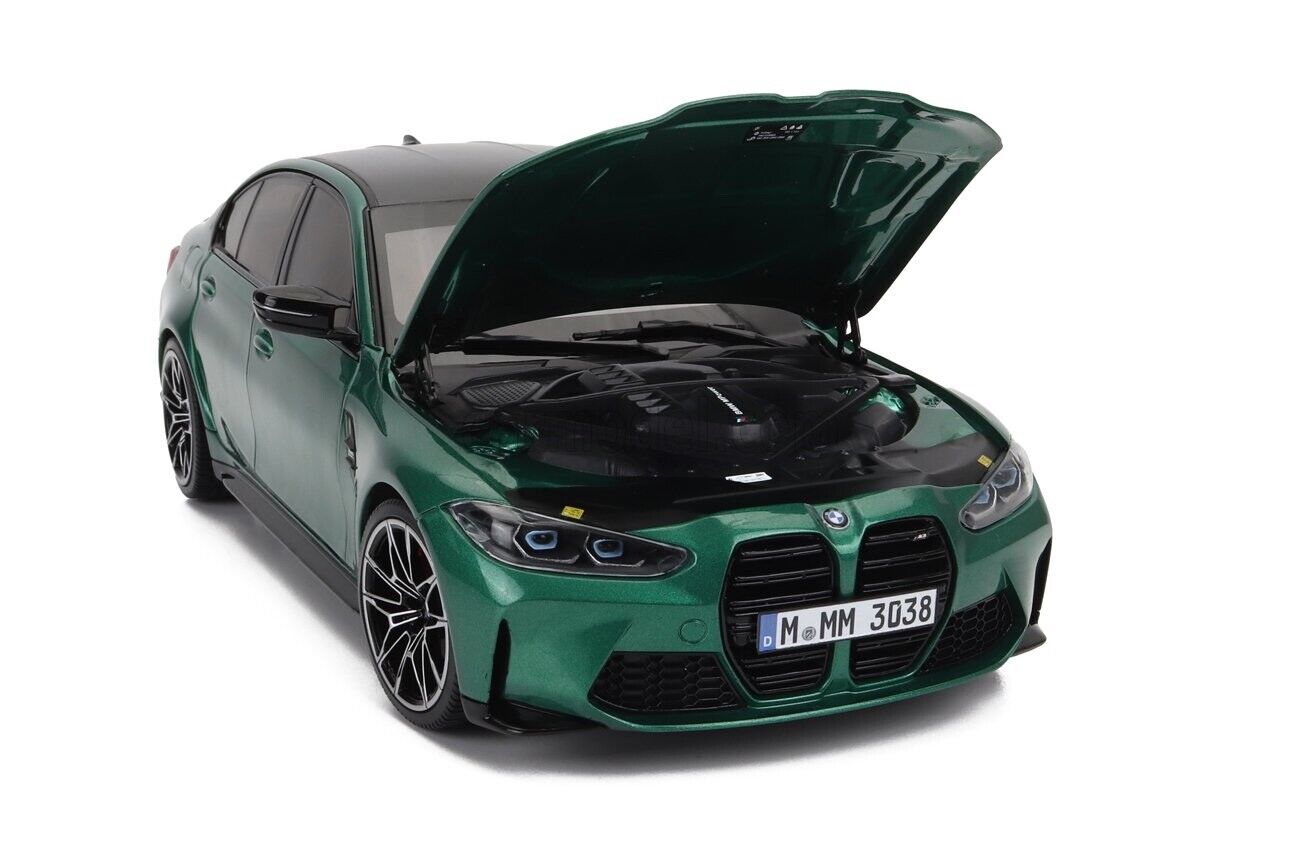 Minichamps 2020 BMW M3 Competition (G80) Isle of Man Green Metallic 1:18