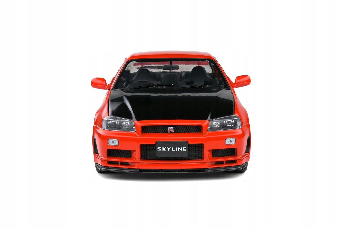 Solido 1999 Nissan Skyline GT-R (R34) Red w/ Black Hood  1:18