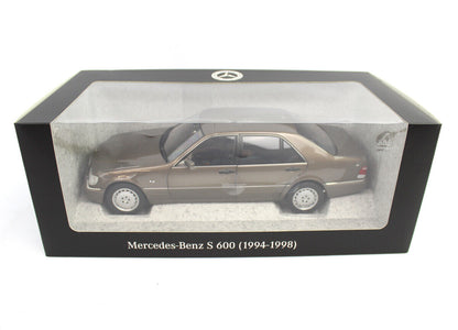 Norev 1994 Mercedes-Benz S600 V12 S-Class (W140) Impala Brown Metallic 1:18