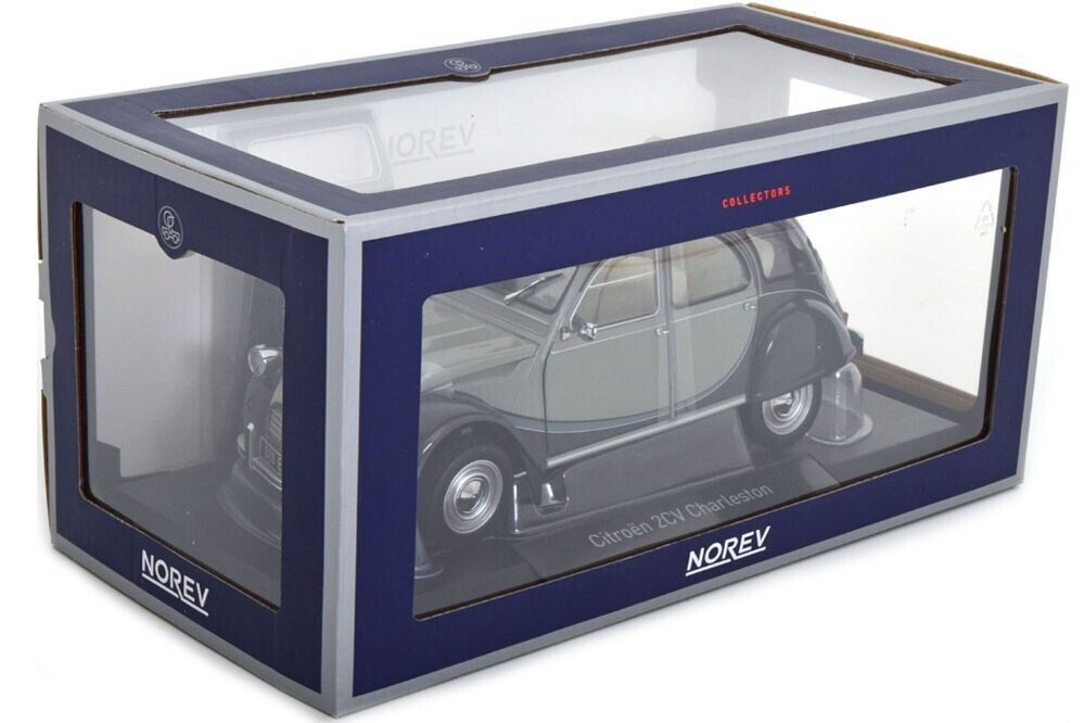 Norev 1:18 1983 Citroen 2CV Charleston Grey & Nocturne Grey