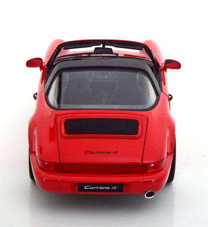 Norev 1990 Porsche 911 964 Carrera 4 Targa (w/ Removable Top) Guards Red 1:18 LIMITED