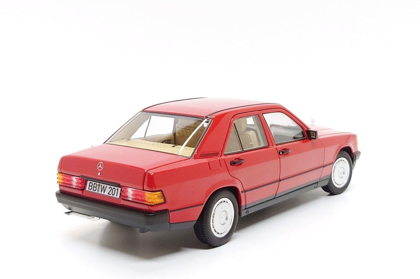 Norev 1982 Mercedes-Benz 190E (W201) Signal Red 1:18