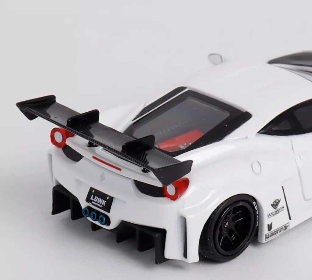 Star Model Ferrari 458 GT LBWK Silhouette Works White 1:64