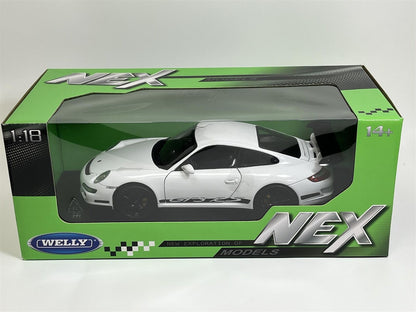 Welly 2007 Porsche 911 (997) GT3 RS White with Black Deco 1:18