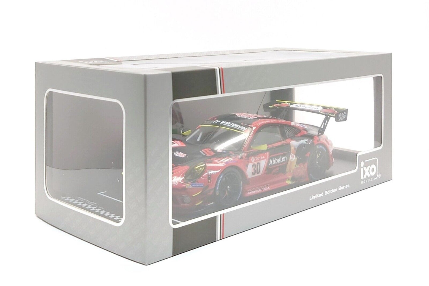 Ixo 2019 Porsche 911 991.2 GT3 R Team Frikadelli Racing No 30 24hr Nurburgring 2020 Red & Black 1:18