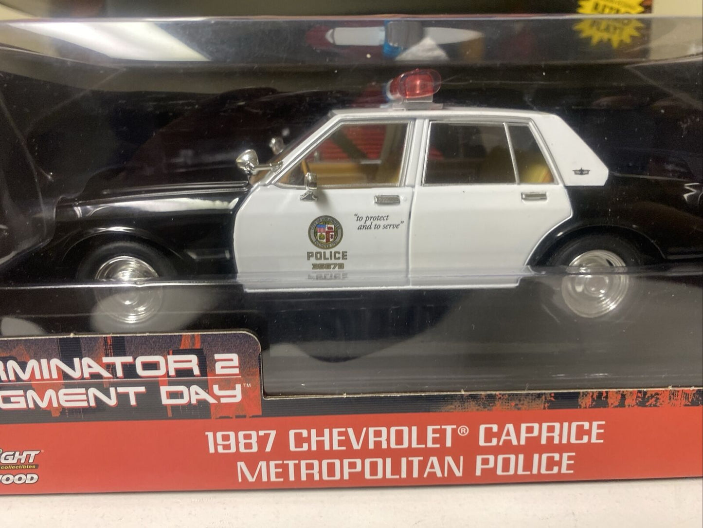 Greenlight 1987 Chevy Caprice Metro Police Car Terminator 2 Judgement Day 1:18