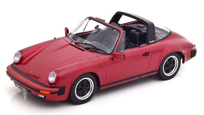 KK Scale 1983 Porsche 911 SC Targa w/ Removable Roof G Series Wine Red 1:18