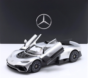 NZG 2022 Mercedes Benz One AMG (C298) Hightech Silver 1:18 DEALER EDITION