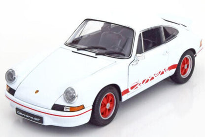 Welly 1973 Porsche 911 Carrera RS Grand Prix White w/ Red Deco 1:18